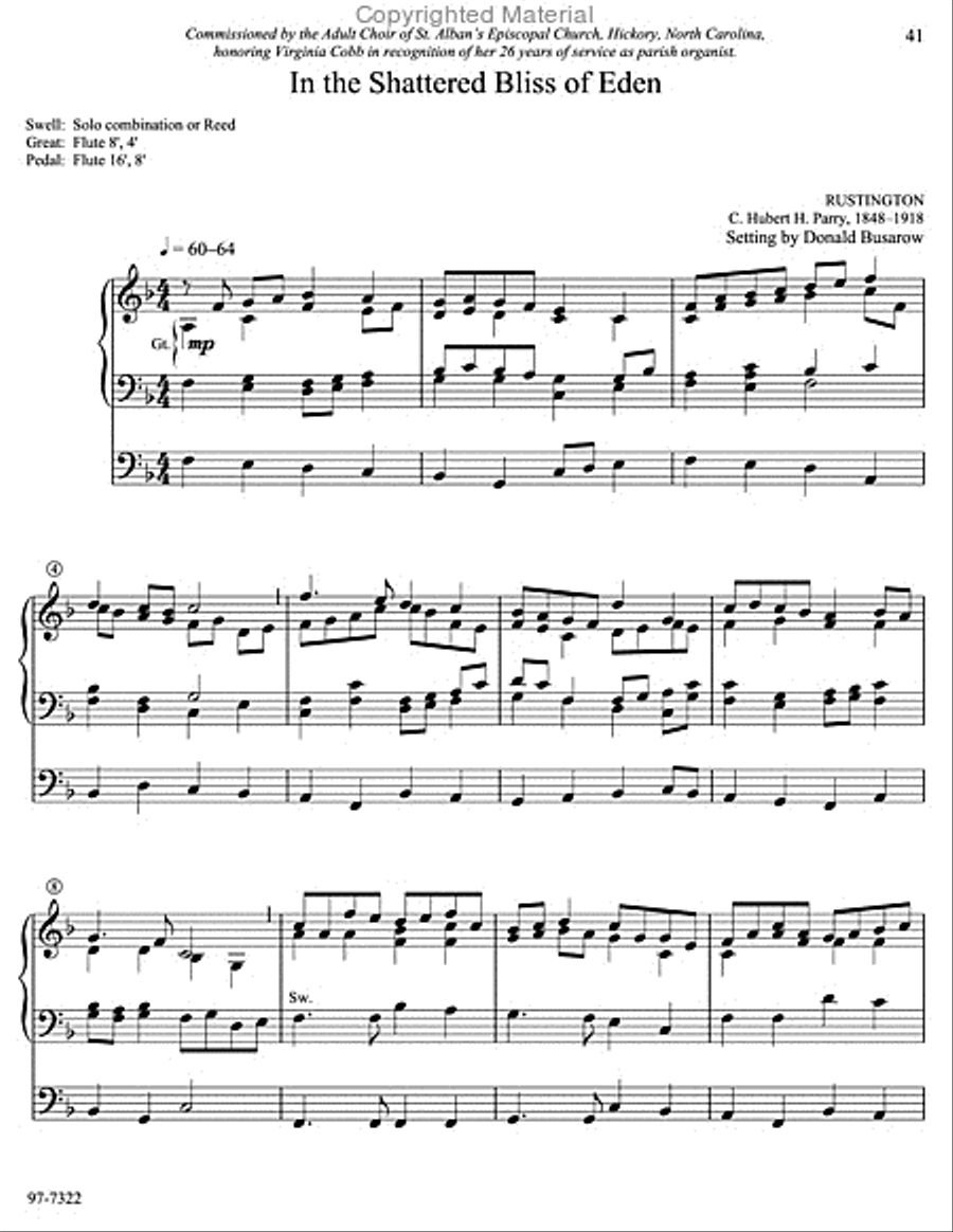 Musica Sacra: Easy Hymn Preludes for Organ, Vol. 7 Organ scores gallery preview page 17
