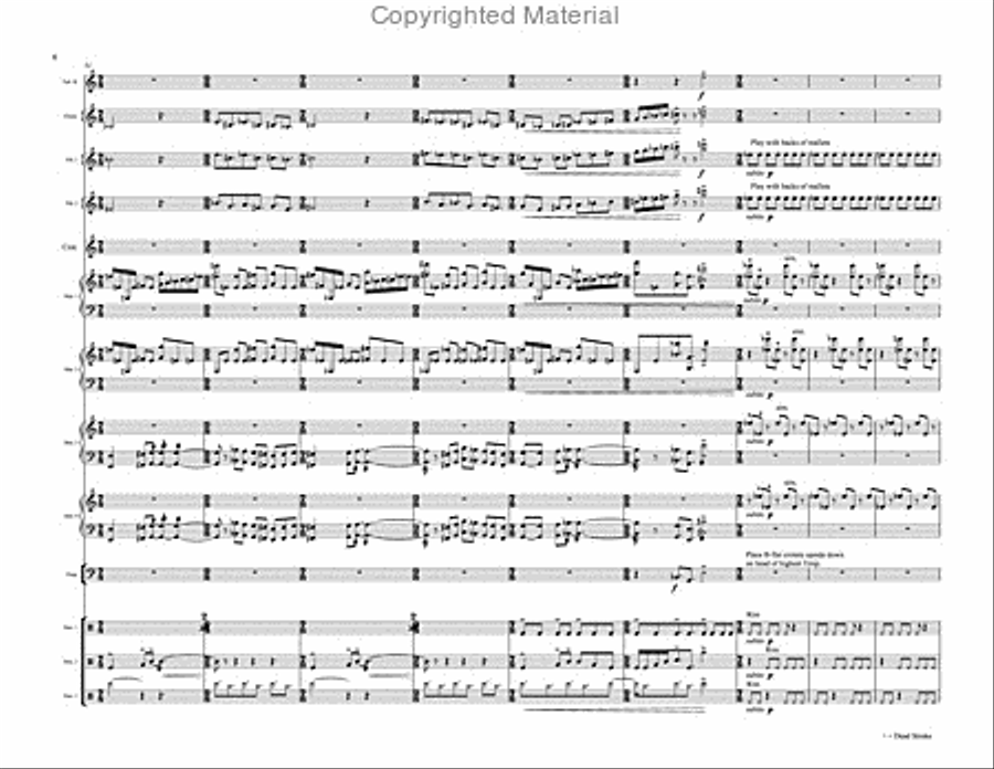 Prelude to Paradise (score & parts) Percussion Ensemble scores gallery preview page 8