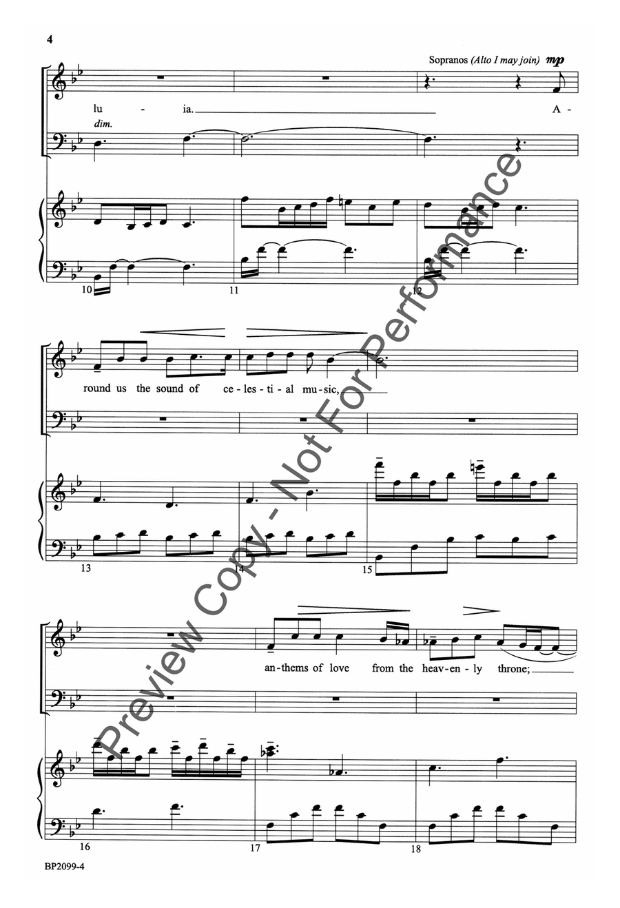 Anthems of Love Anthems of Love 4-Part scores gallery preview page 4