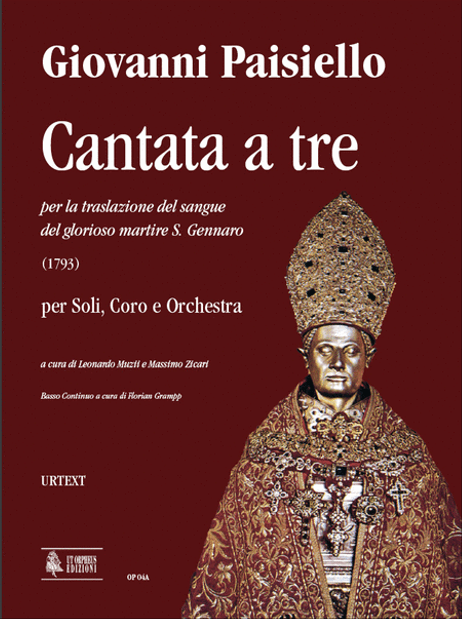 Cantata a tre per la traslazione del sangue del glorioso martire S. Gennaro (1793) for Soli, Choir and Orchestra Choir scores gallery preview page 1