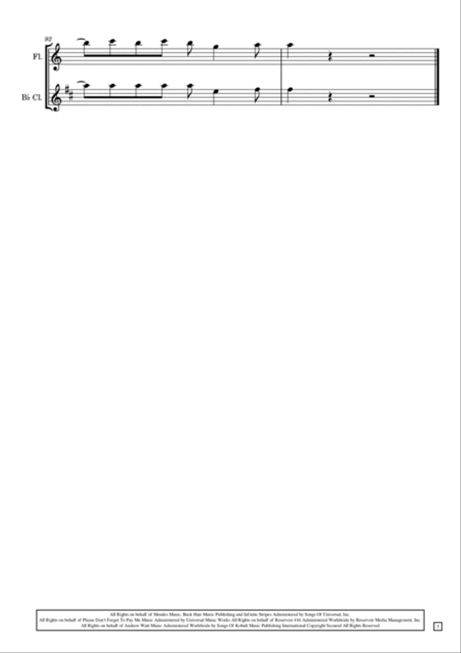 Senorita Woodwind Duet scores gallery preview page 5