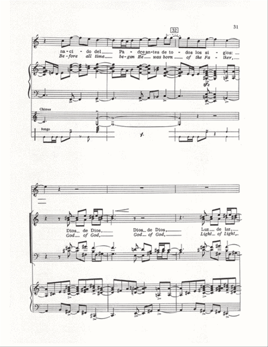 The Cuban Mass (Vocal Score) 4-Part scores gallery preview page 28