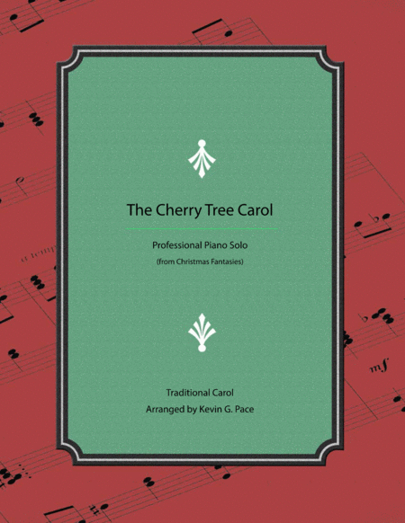 The Cherry Tree Carol - advanced Christmas piano solo image number null