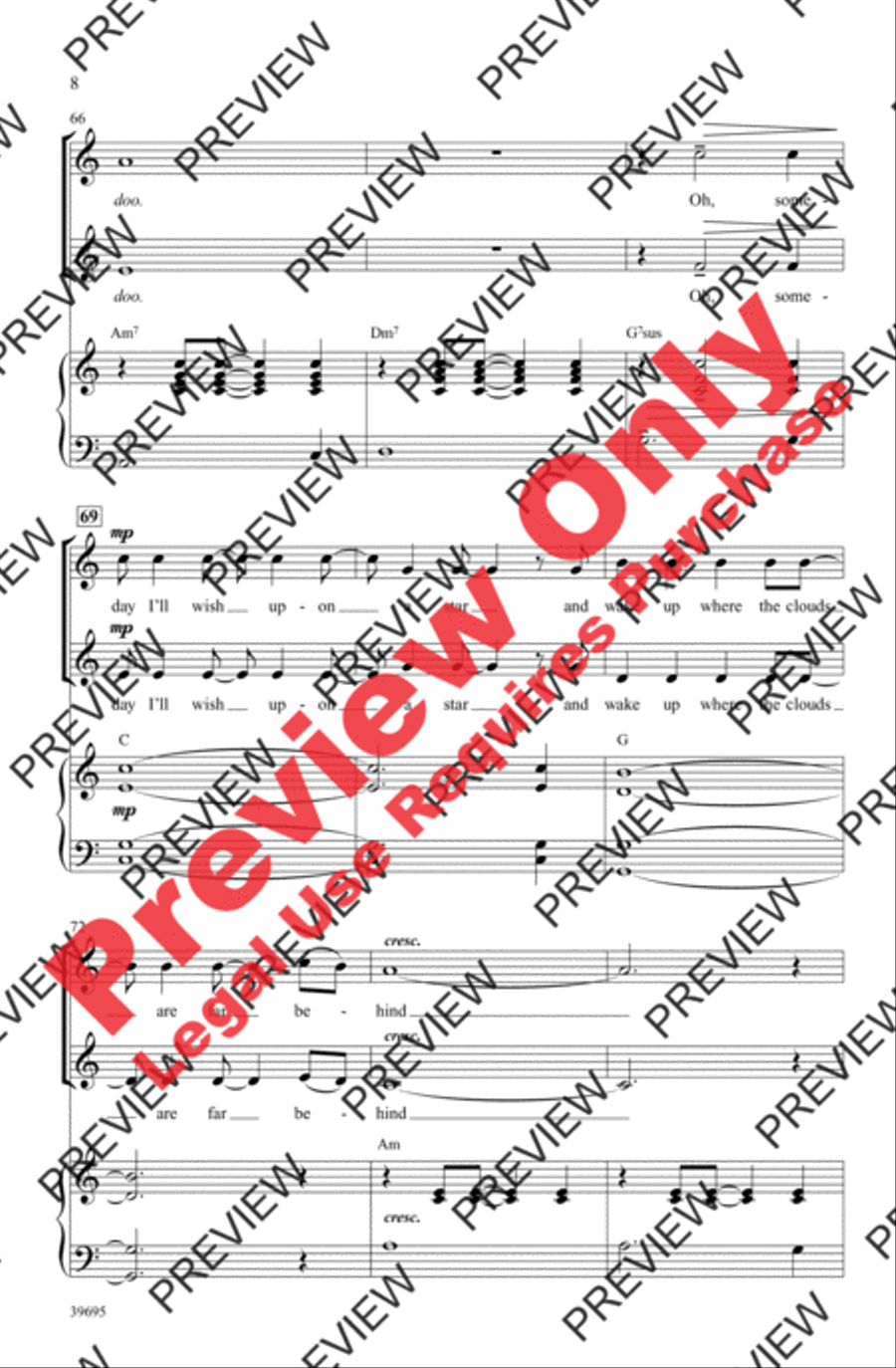 Over the Rainbow 2-Part scores gallery preview page 8