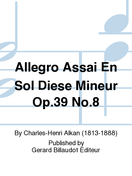 Allegro Assai En Sol Diese Mineur Op. 39, No. 8