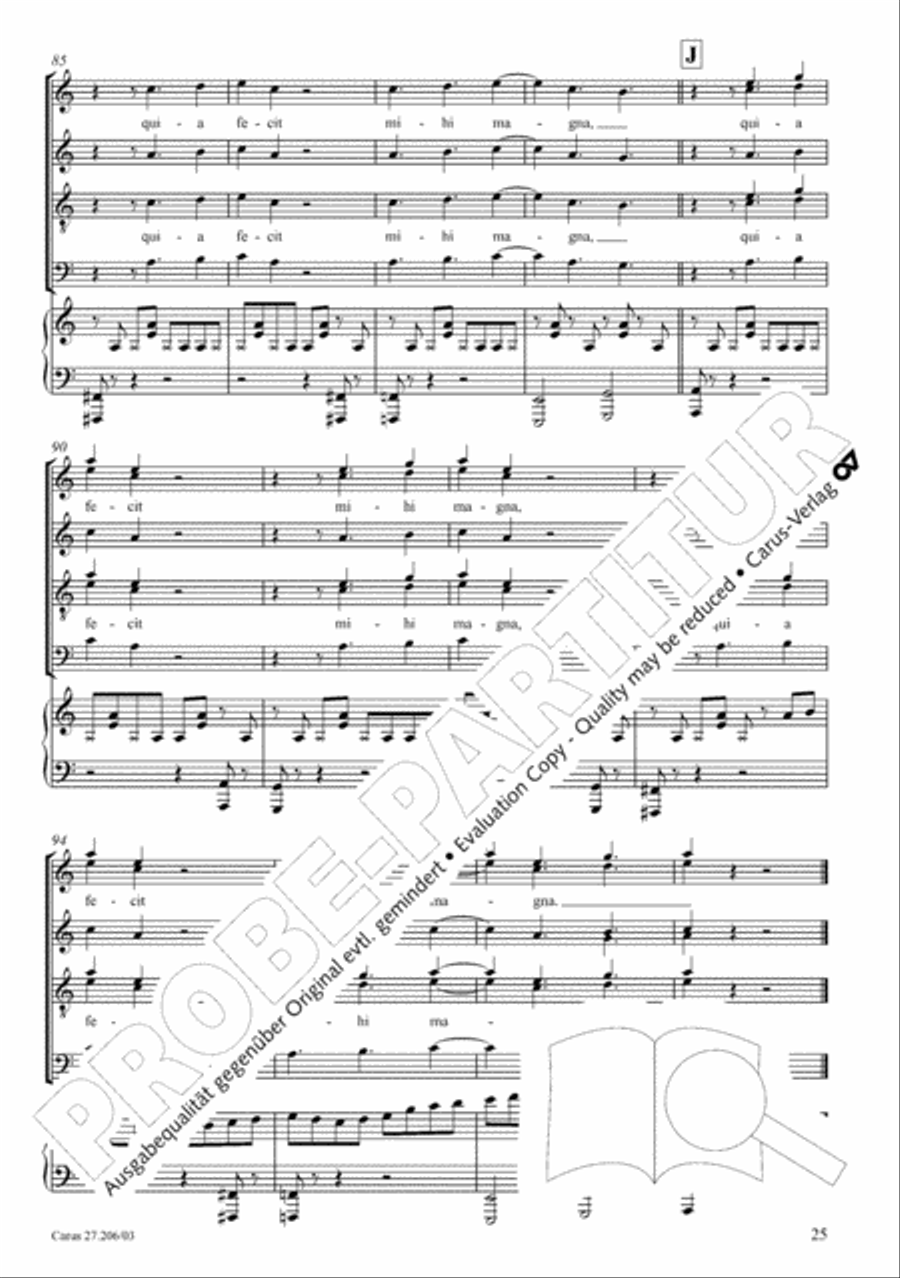 Magnificat 4-Part scores gallery preview page 26