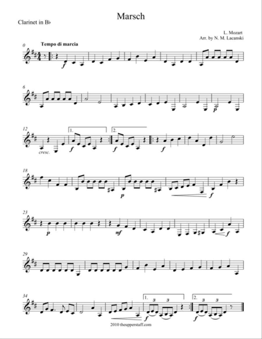 Marsch Marsch Woodwind Trio scores gallery preview page 1