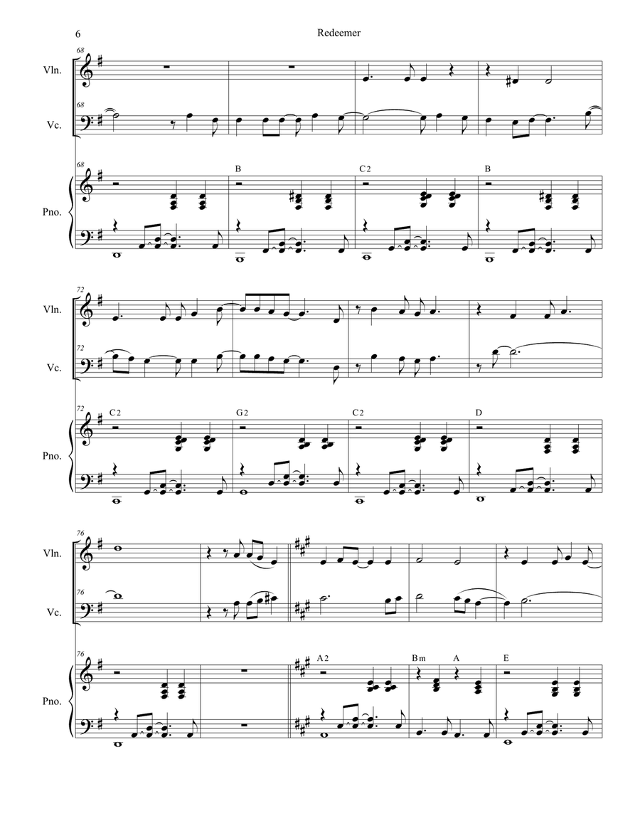 Redeemer Piano Trio scores gallery preview page 6