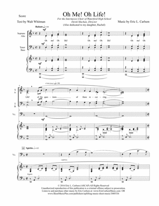 Oh Me! Oh Life! (SATB) - PRINT UNLIMITED COPIES