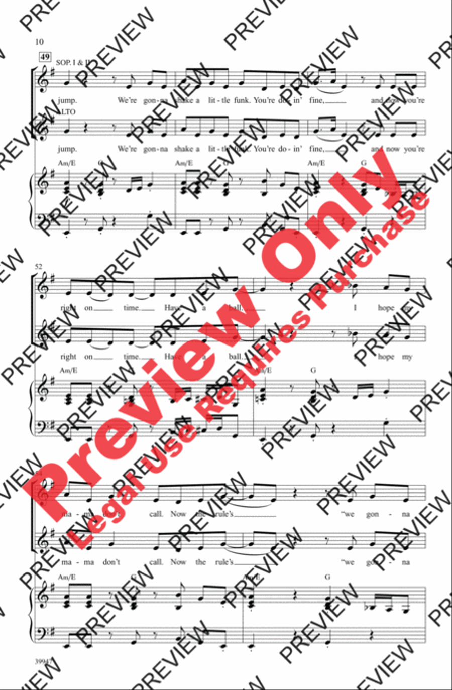 Jump Jump Women's Choir scores gallery preview page 10