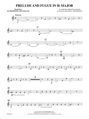 Prelude and Fugue in B-Flat Major: (wp) 3rd B-flat Trombone T.C.