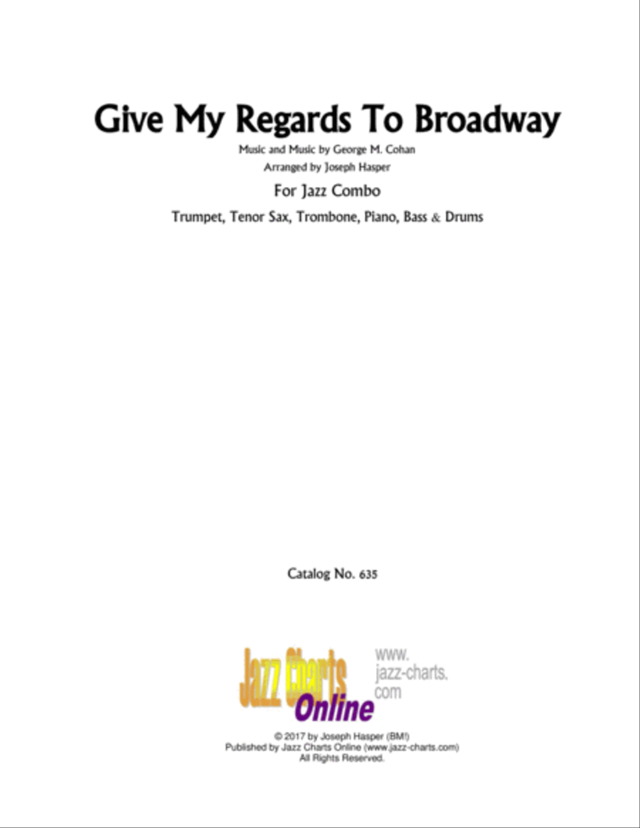 Give My Regards To Broadway (Jazz Combo) Jazz Ensemble scores gallery preview page 2