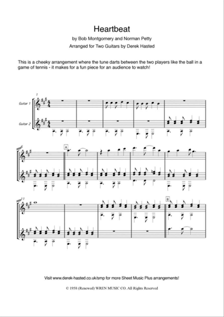 Heartbeat Guitar scores gallery preview page 4