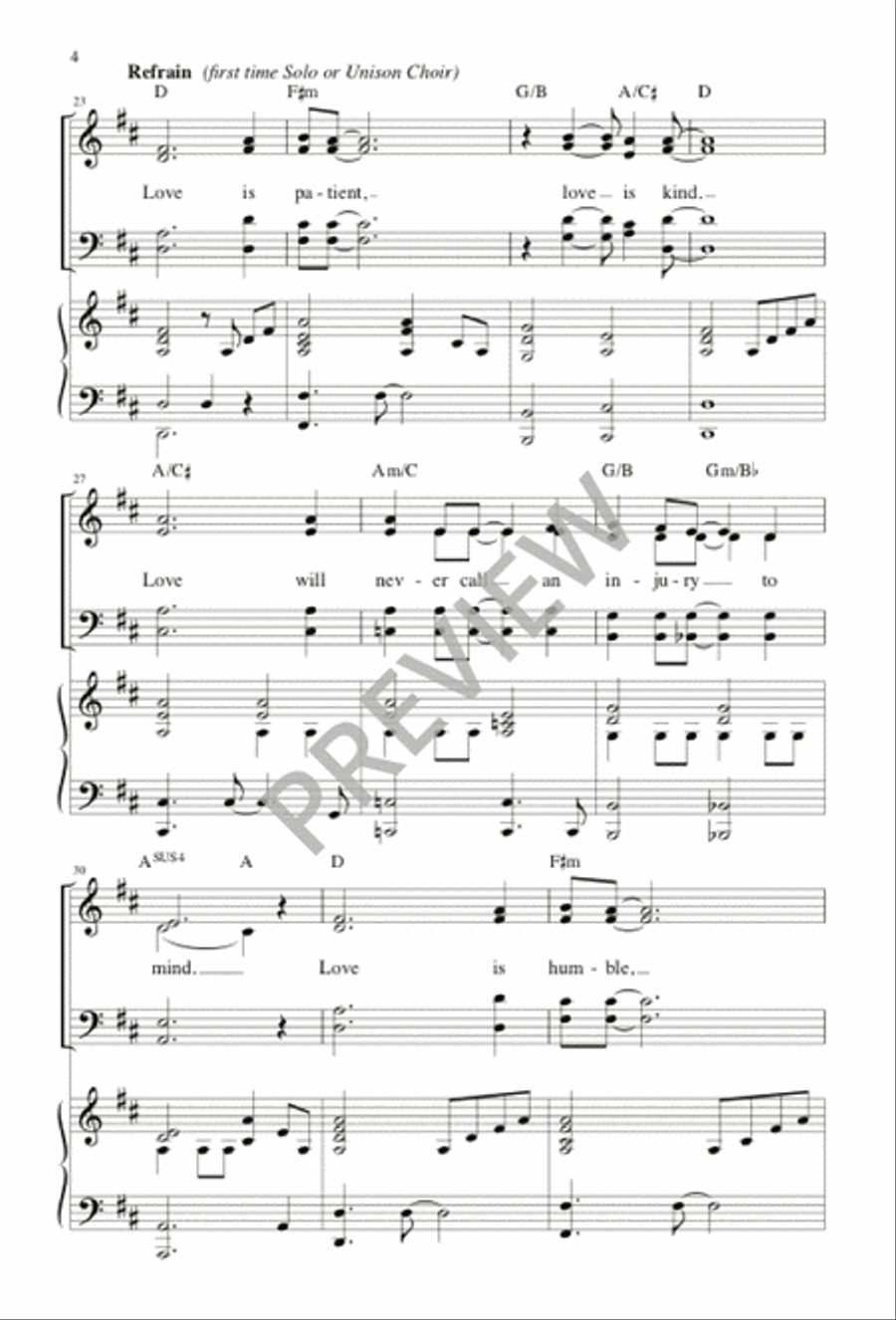 Love Is Patient Love Is Patient 4-Part scores gallery preview page 5