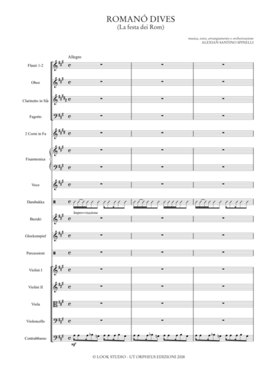 Romanó Drom (Romany Caravan) for Accordion, Voice and Orchestra Orchestra scores gallery preview page 27