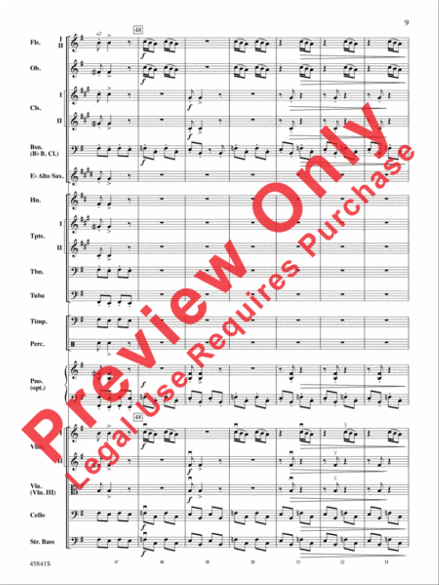 March of the Dwarfs Full Orchestra scores gallery preview page 9
