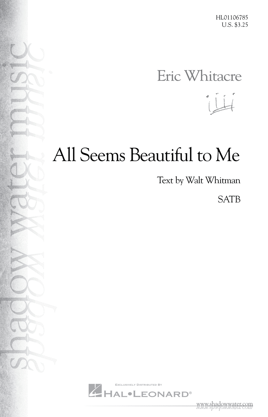All Seems Beautiful to Me 4-Part scores gallery preview page 1