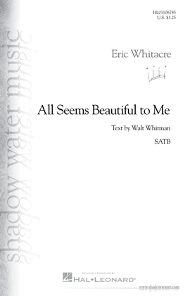 Book cover for All Seems Beautiful to Me