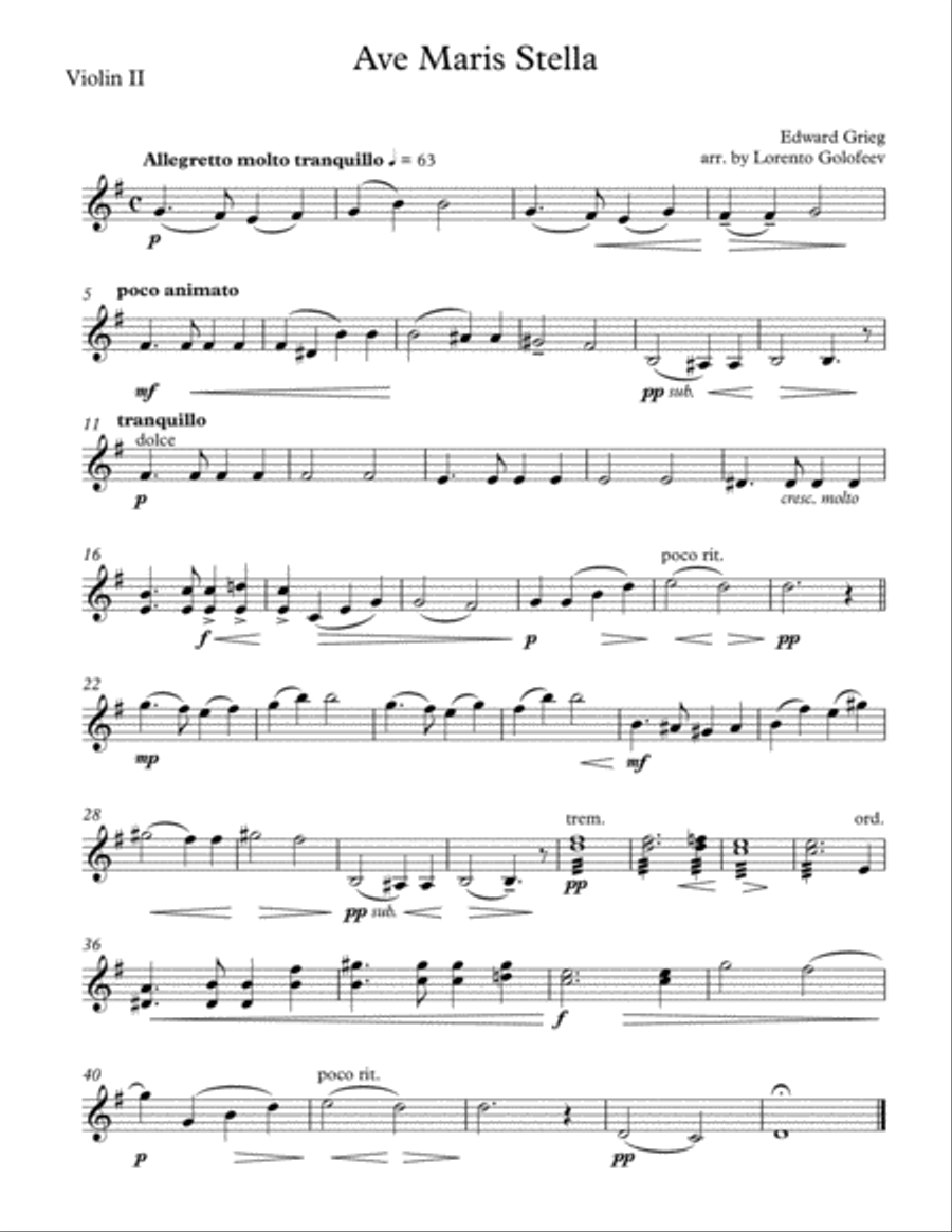 Ave Maris Stella Ave Maris Stella String Quartet scores gallery preview page 2