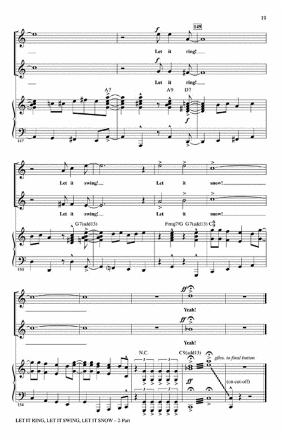 Let It Ring, Let It Swing, Let It Snow 2-Part scores gallery preview page 5