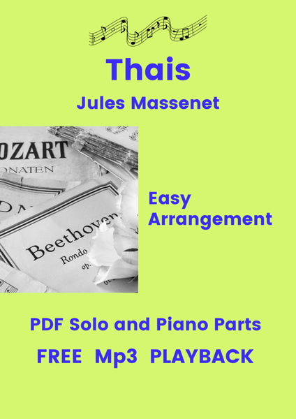 Thais (Meditation) - Free Mp3 Playback + Solo and Piano Parts image number null