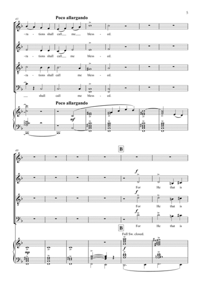 Samuel Coleridge-Taylor - Magnificat and Nunc Dimittis for SATB choir and organ (Op. 18)