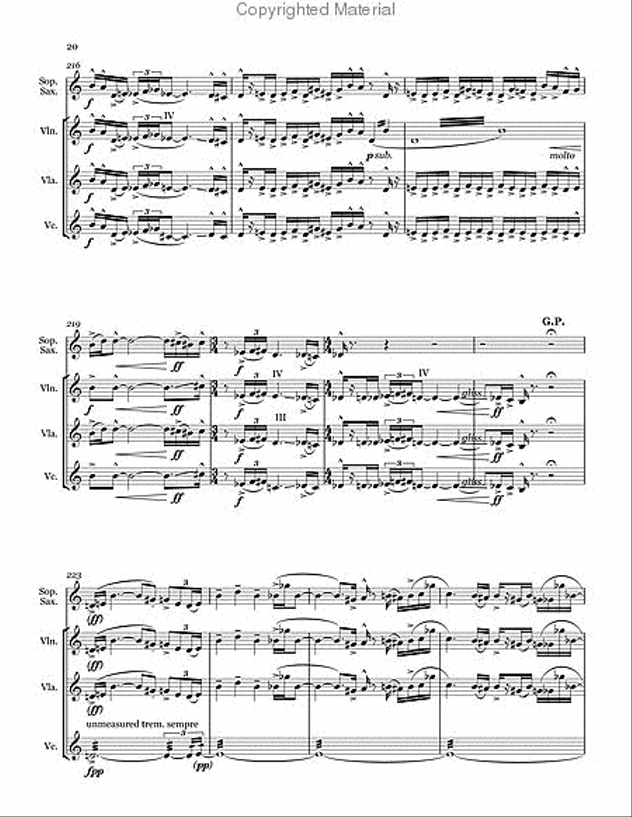 Quartet Chamber Music scores gallery preview page 15