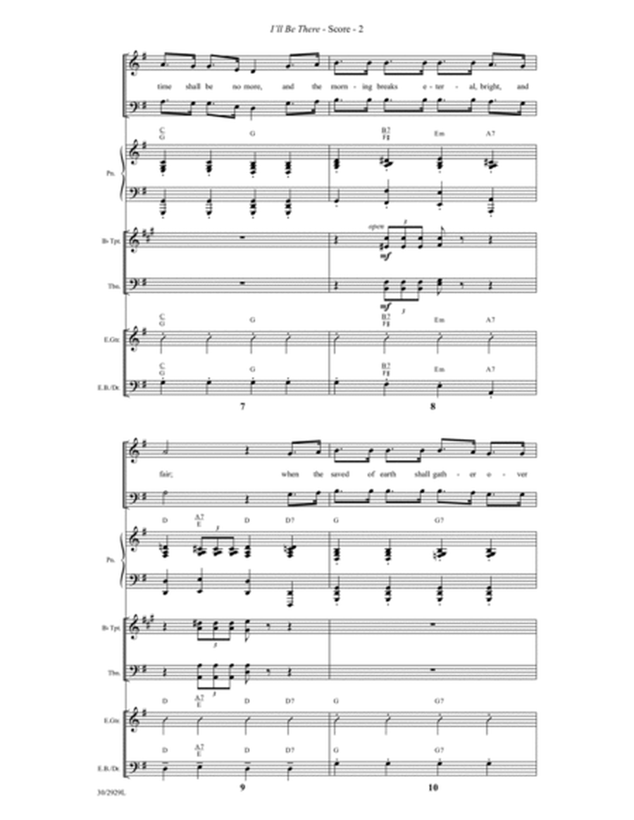 I'll Be There - Rhythm and Brass Score and Parts