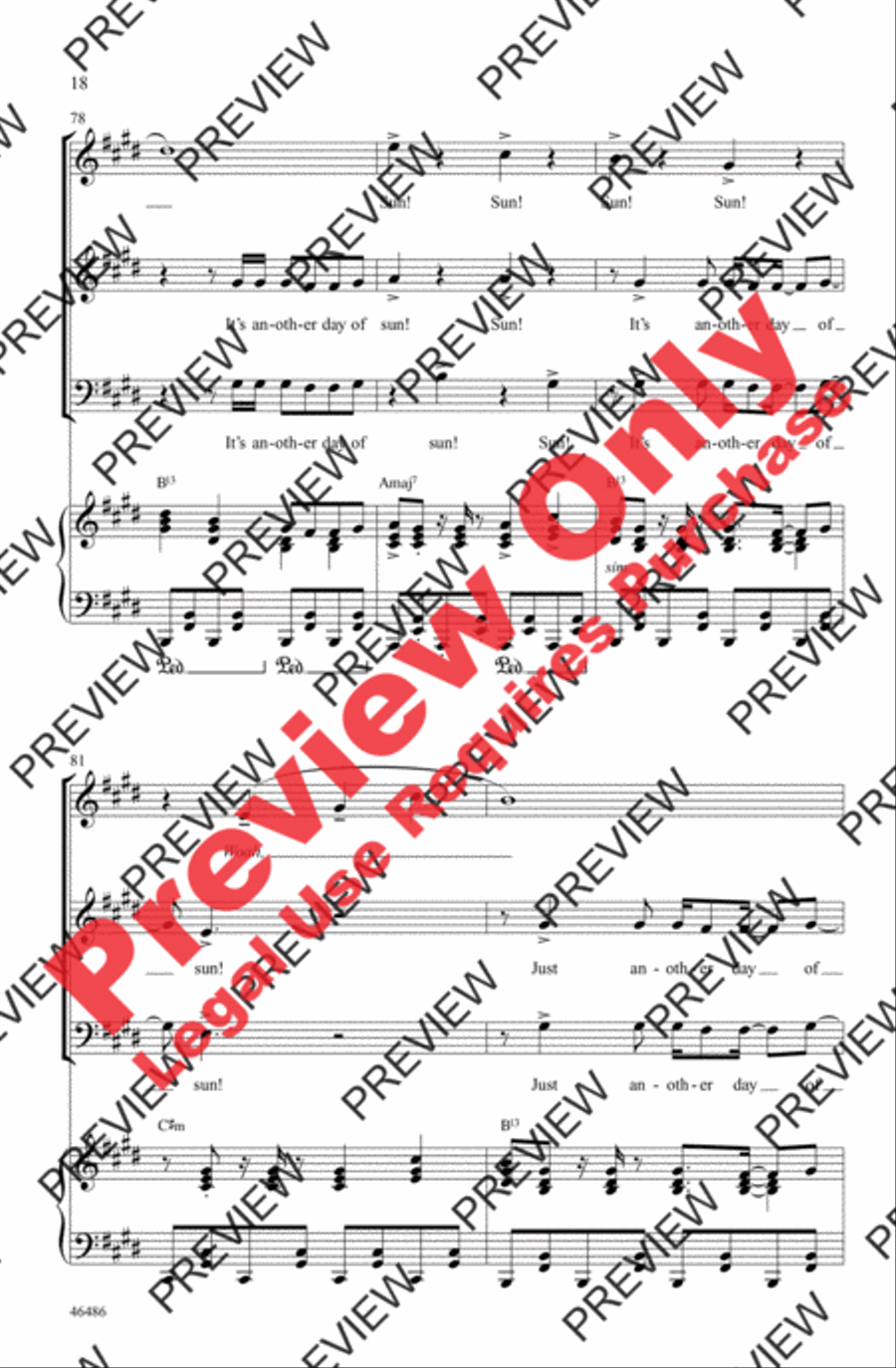 Another Day of Sun Another Day of Sun 3-Part scores gallery preview page 18
