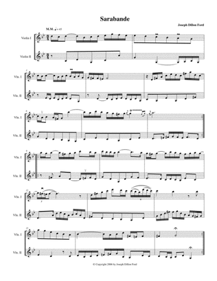 Suite for Two Violins - 3 Sarabande