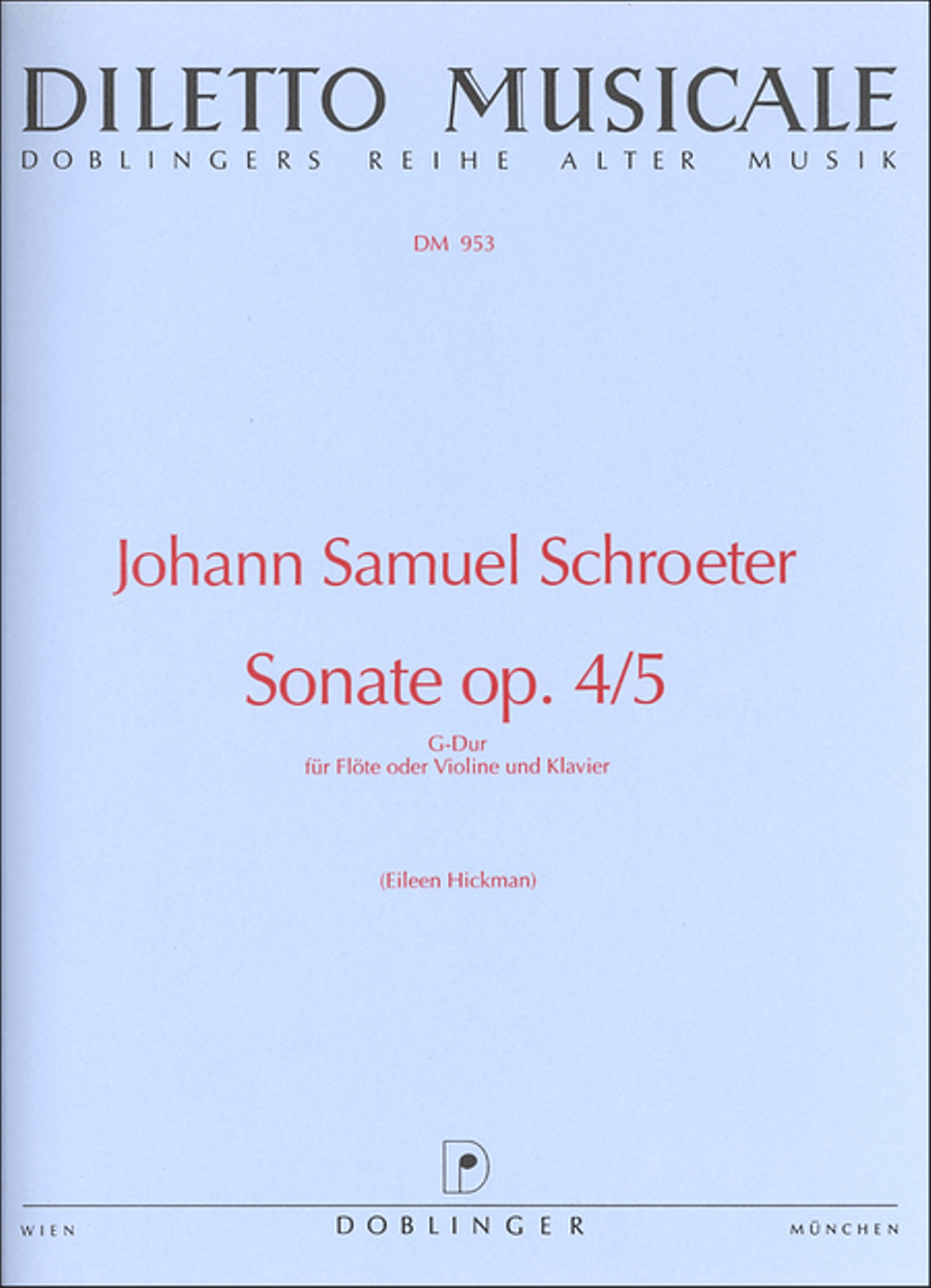 Sonata G-Dur Flute scores gallery preview page 1
