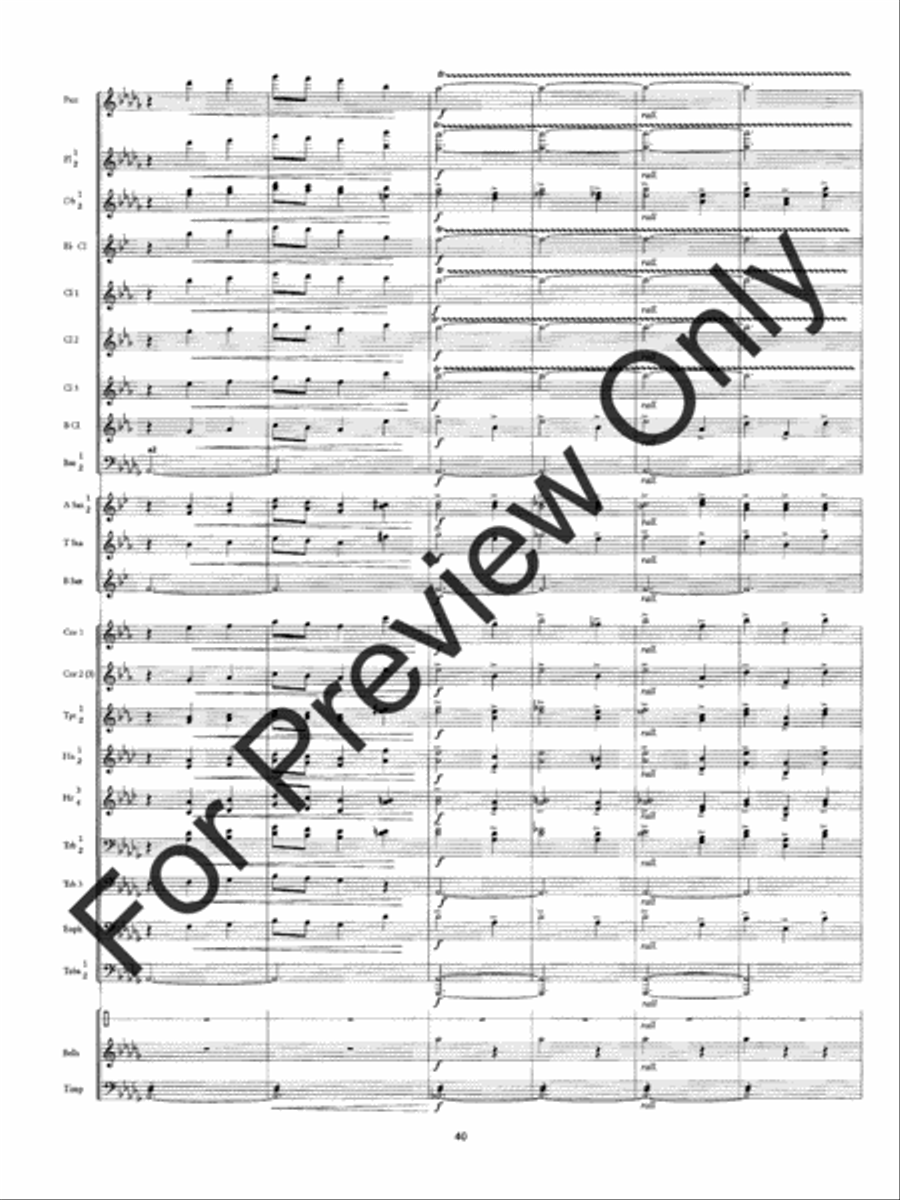 Symphony #3 Slavyanskaya Concert Band scores gallery preview page 43