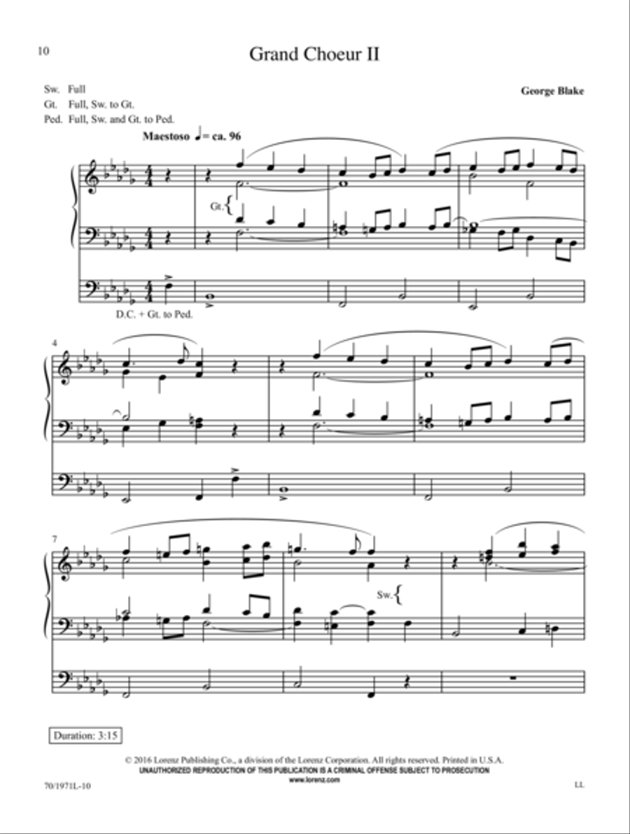 Majesty and Triumph Organ Solo scores gallery preview page 4