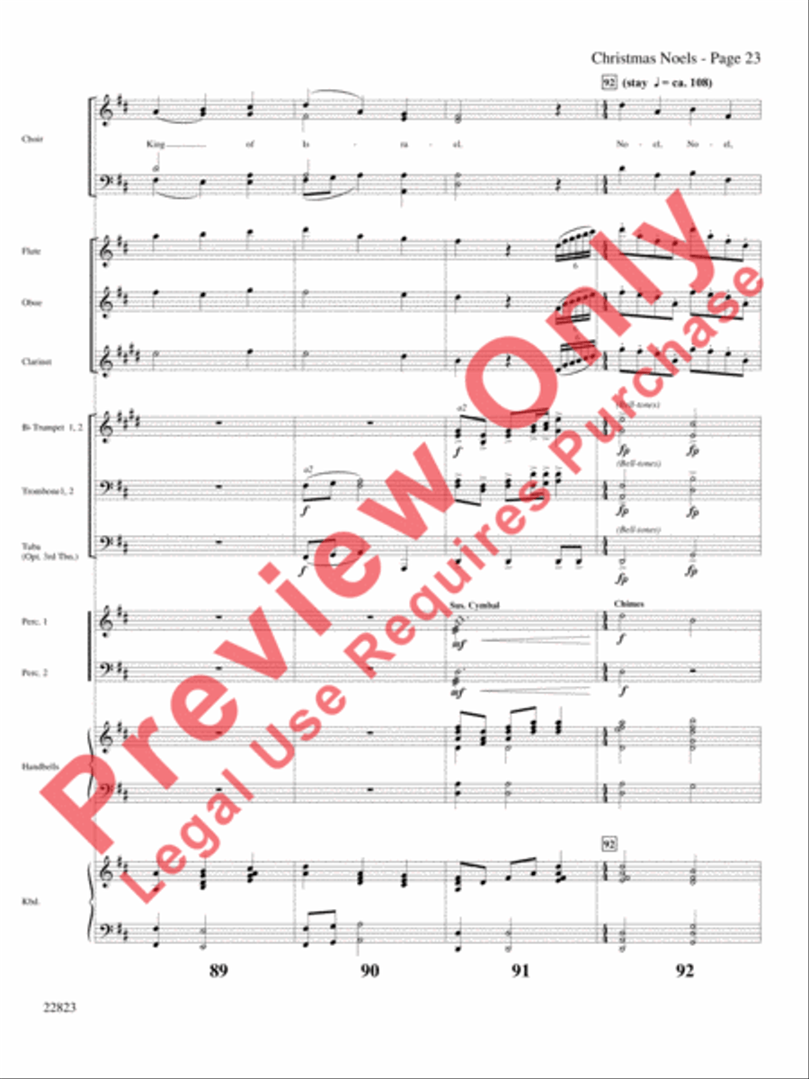 Christmas Noels Choir scores gallery preview page 24