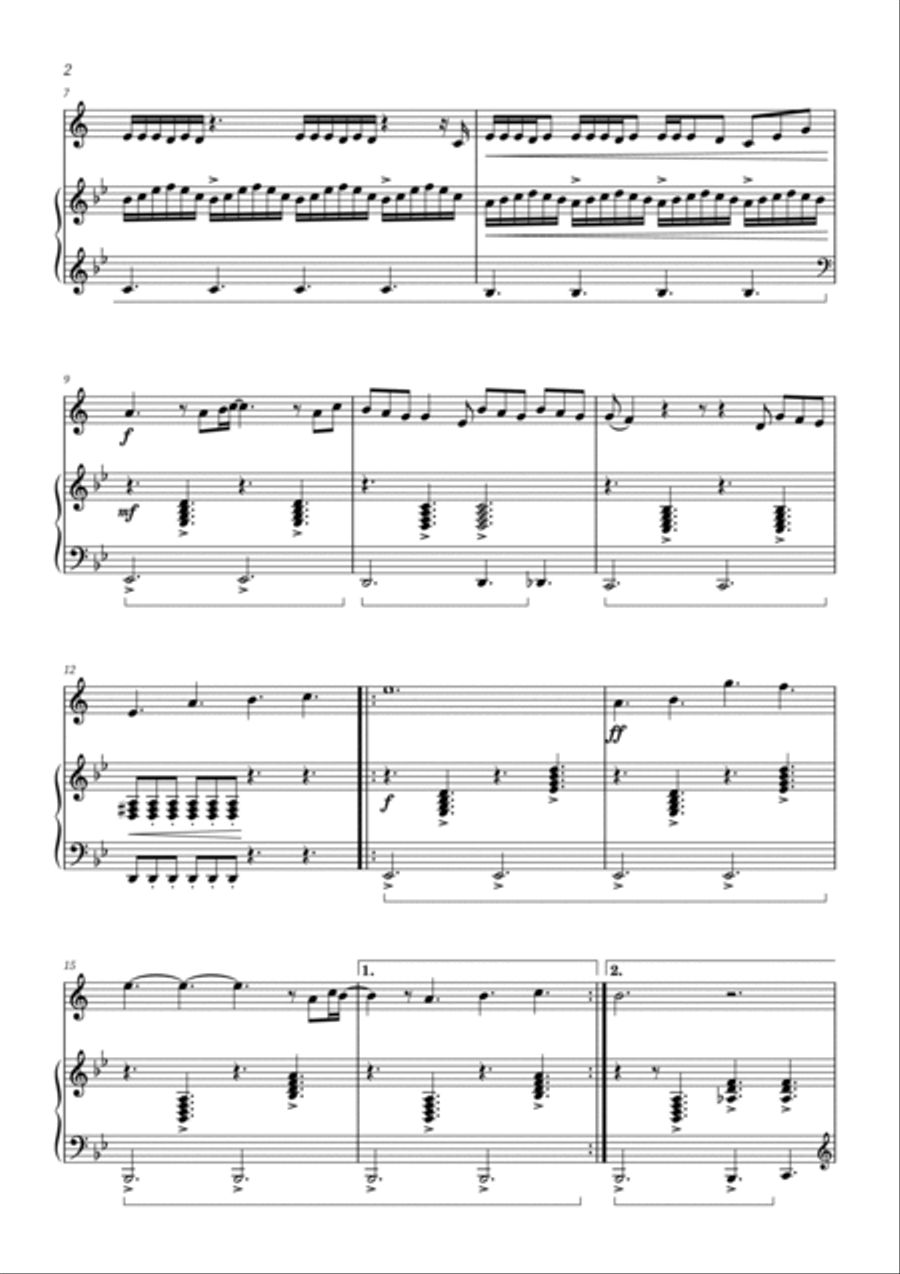 Golden Hour Clarinet Solo scores gallery preview page 2