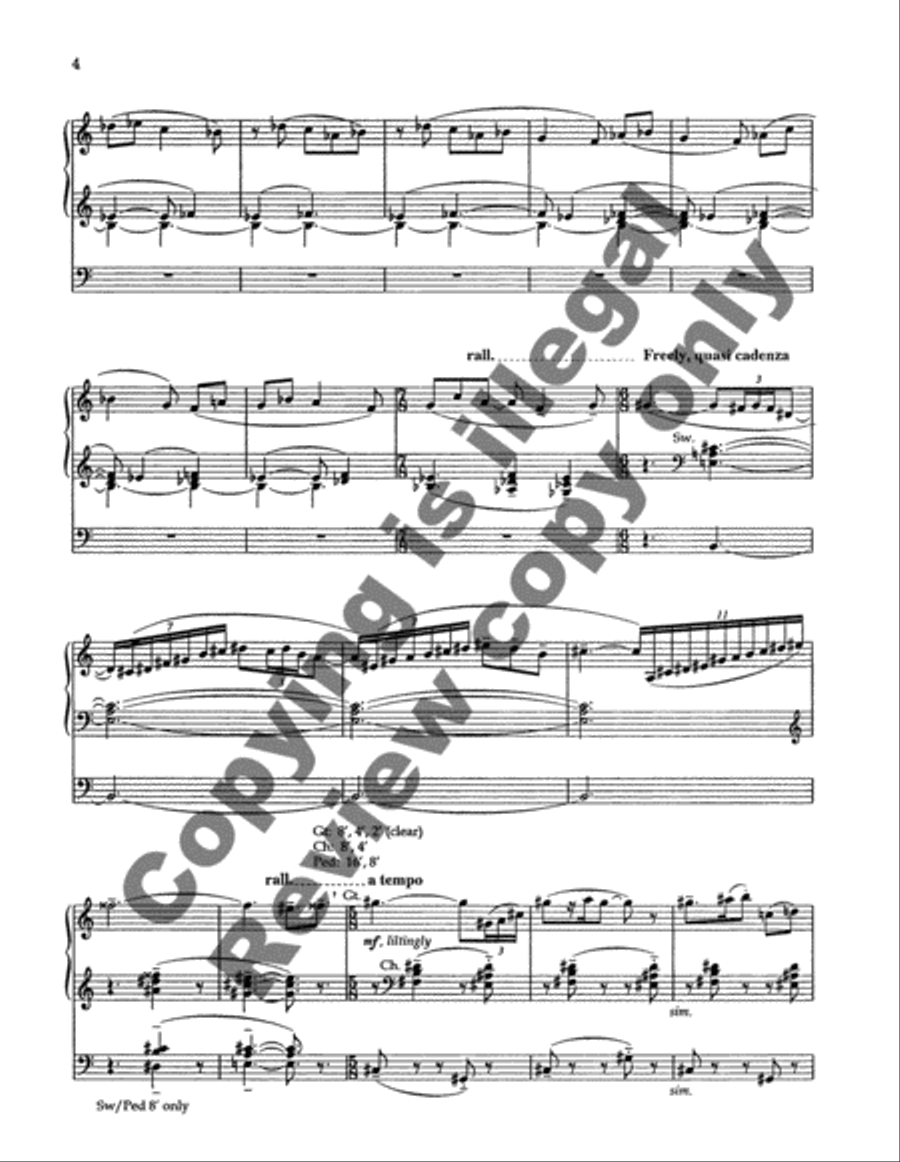 Pastorale and Toccata Organ scores gallery preview page 8
