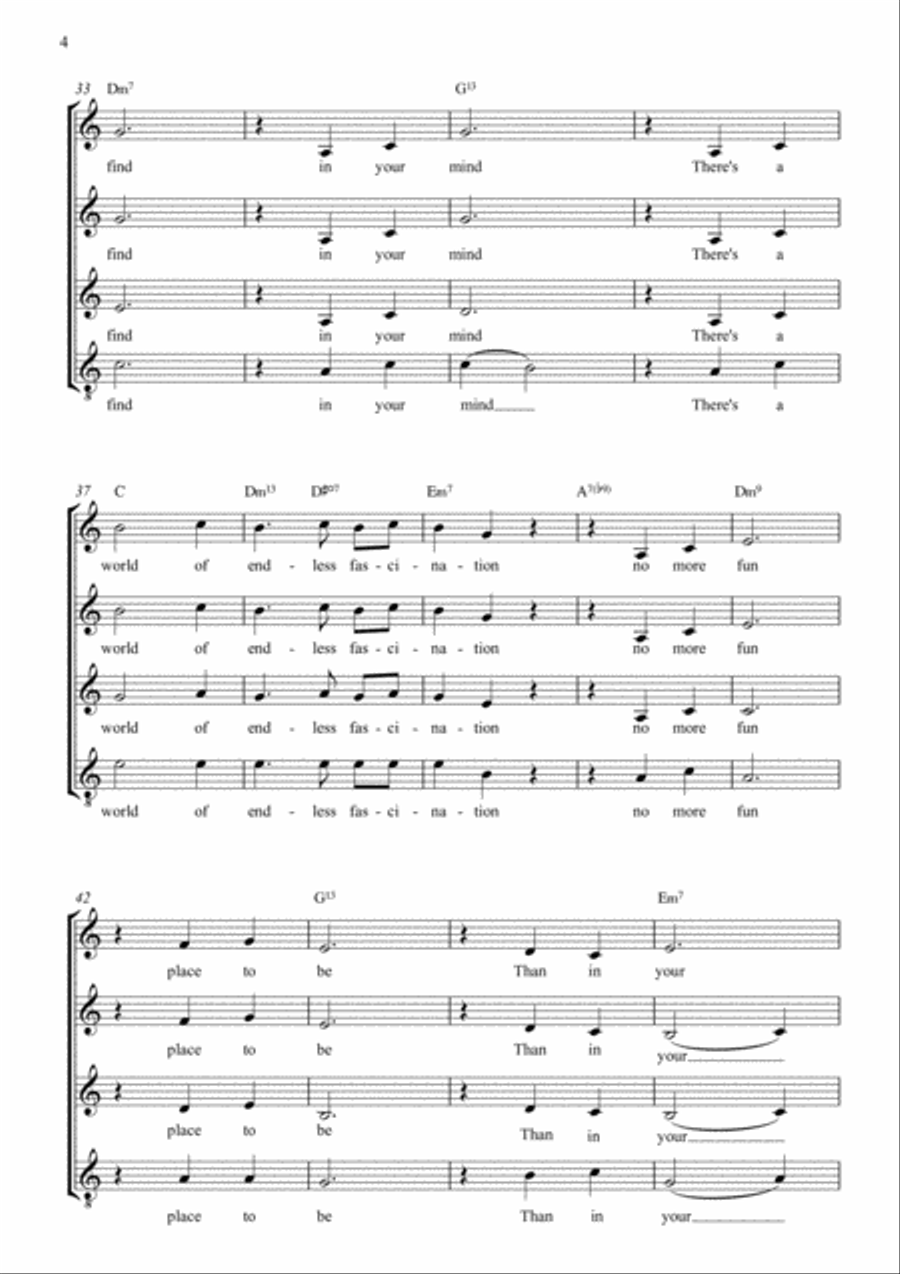 Pure Imagination 4-Part scores gallery preview page 4