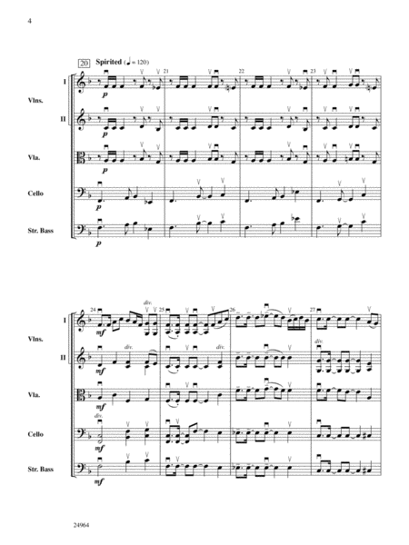 Ode to the Plains and Wild Horses Running (from American Serenade): Score