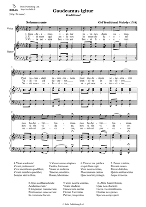 Gaudeamus igitur (Solo Song) (D-flat Major)