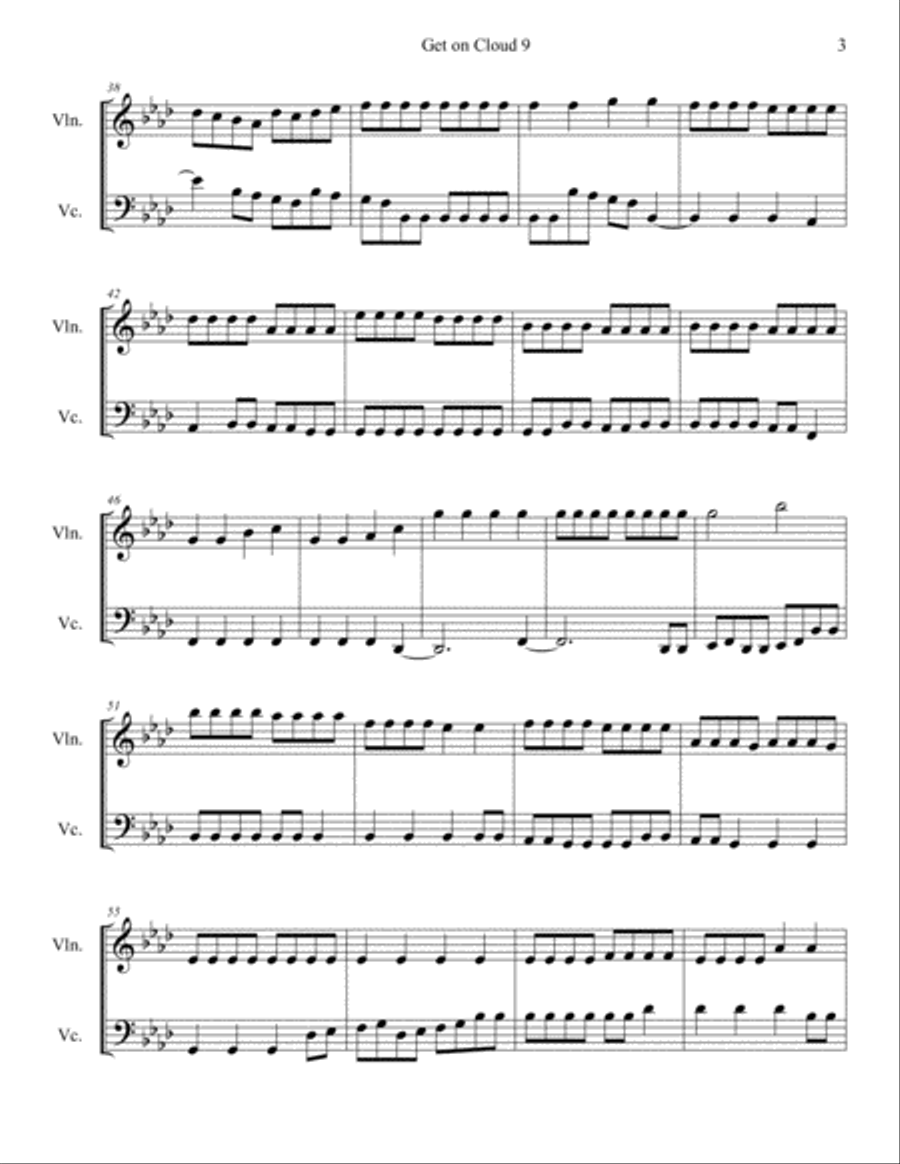 Get on Cloud 9 Small Ensemble scores gallery preview page 3