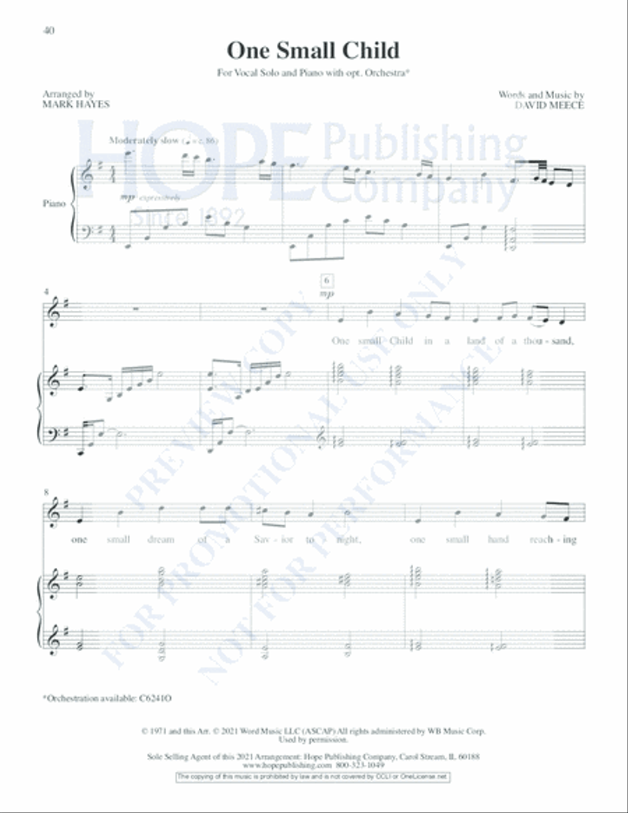 The Vocal Solos of Mark Hayes, Vol. 1 Voice Solo scores gallery preview page 8