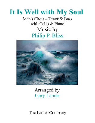 Book cover for IT IS WELL WITH MY SOUL (Men's Choir - Tenor & Bass) with Cello & Piano
