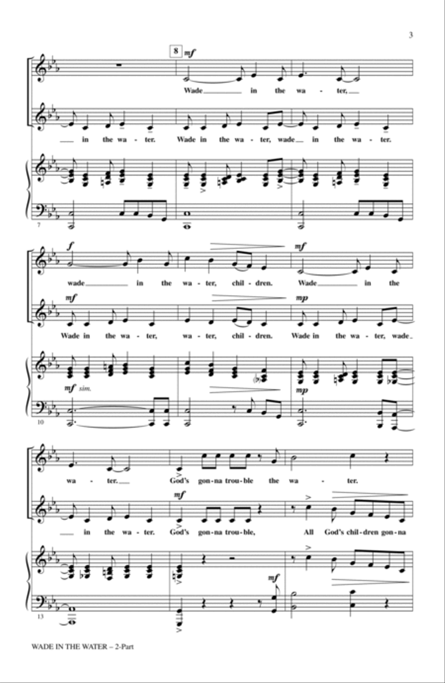 Wade In The Water 2-Part scores gallery preview page 2