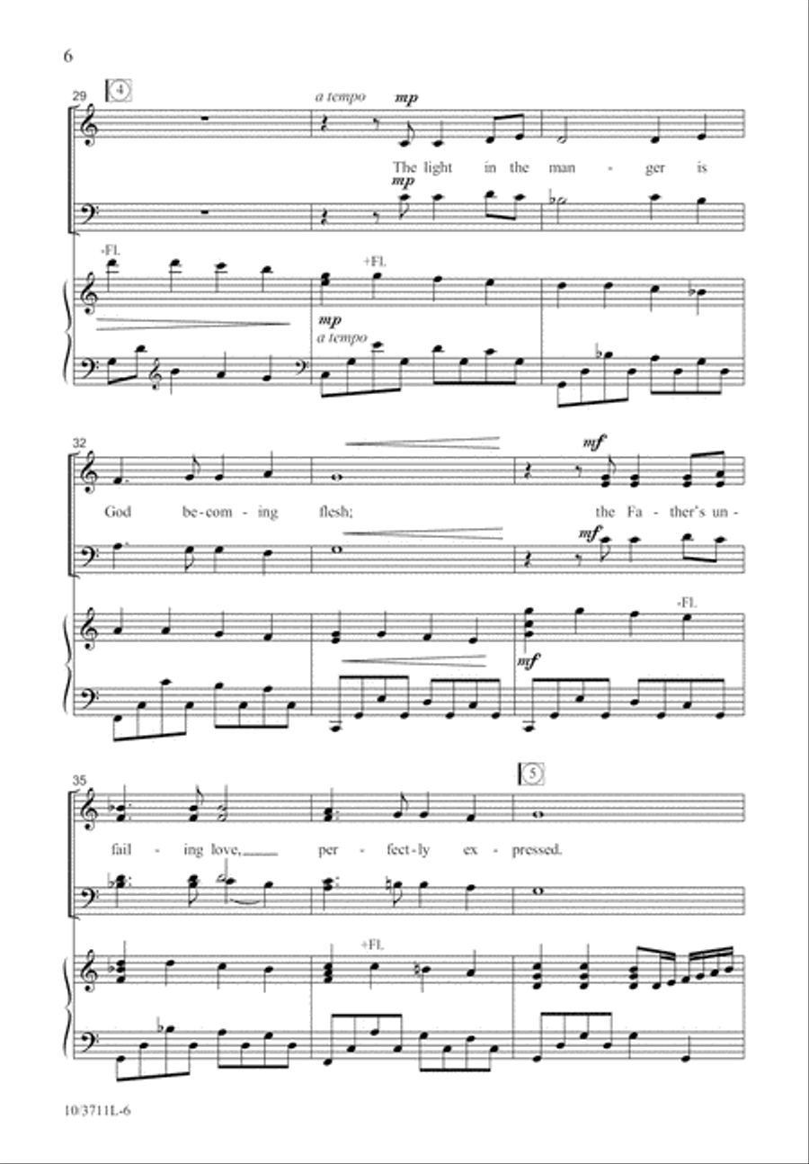 Love's Pure Light 4-Part scores gallery preview page 6
