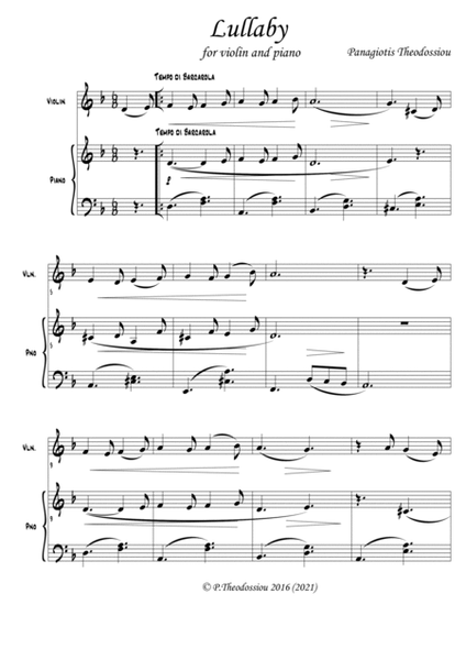 "Lullaby" for violin and piano image number null