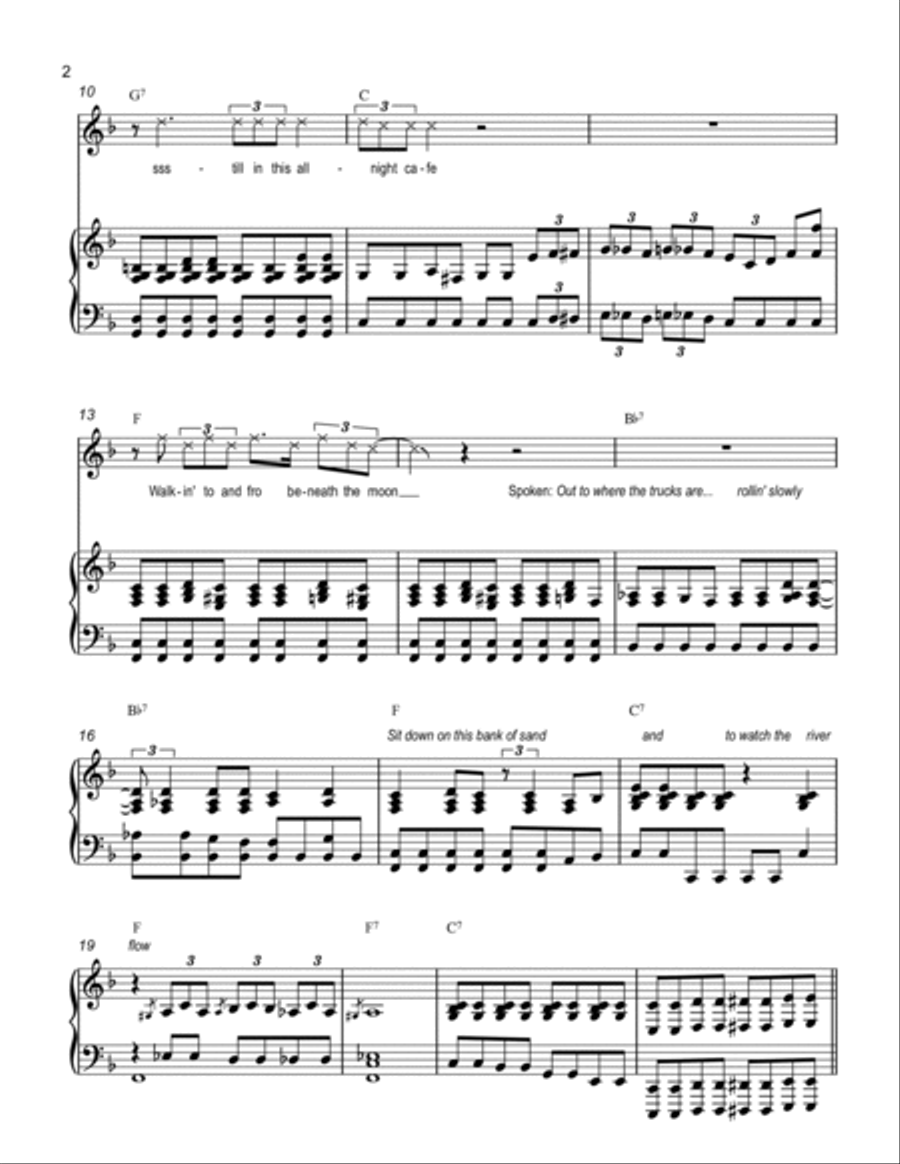 Watching The River Flow Voice scores gallery preview page 2