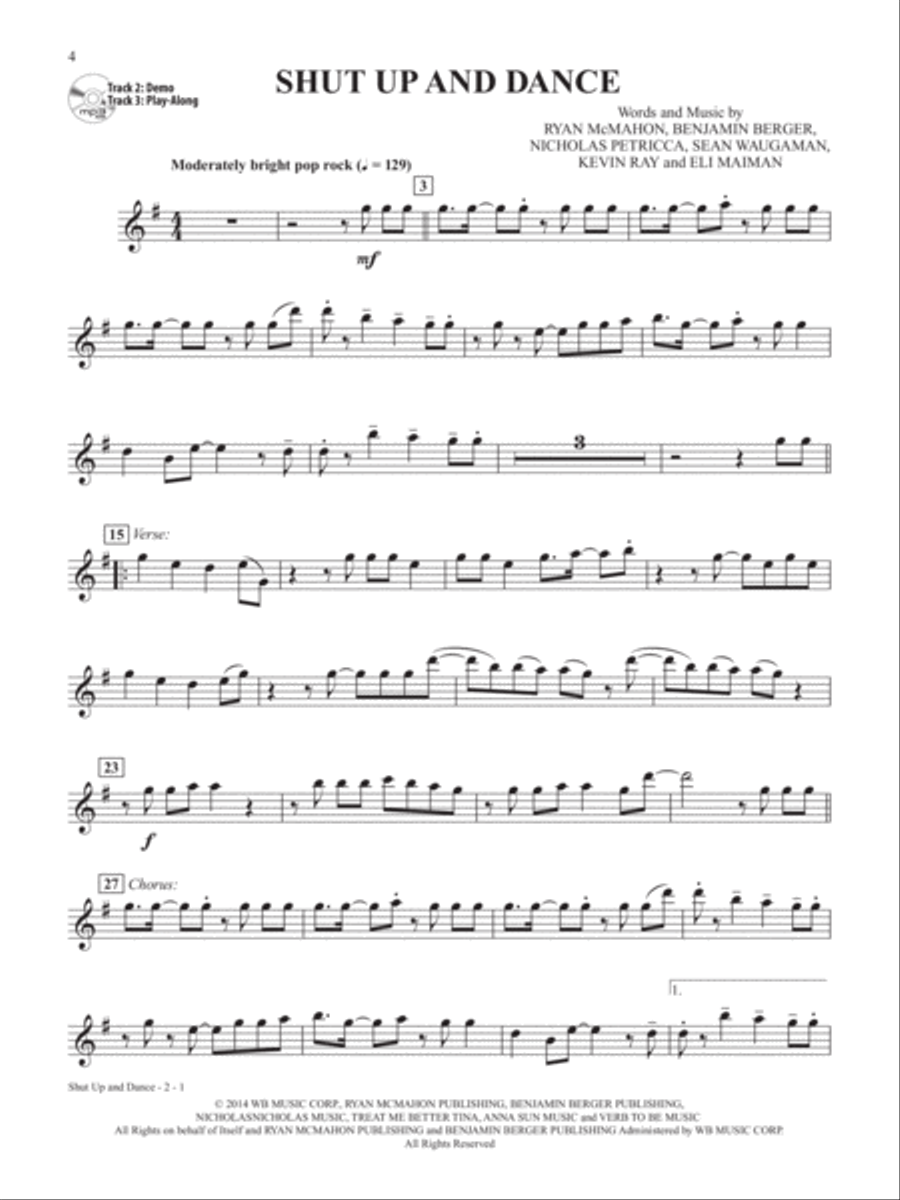 Top Pop & Rock Hits Instrumental Solos Alto Saxophone scores gallery preview page 7