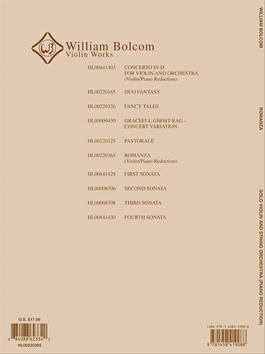 Romanza Violin Solo scores gallery preview page 2