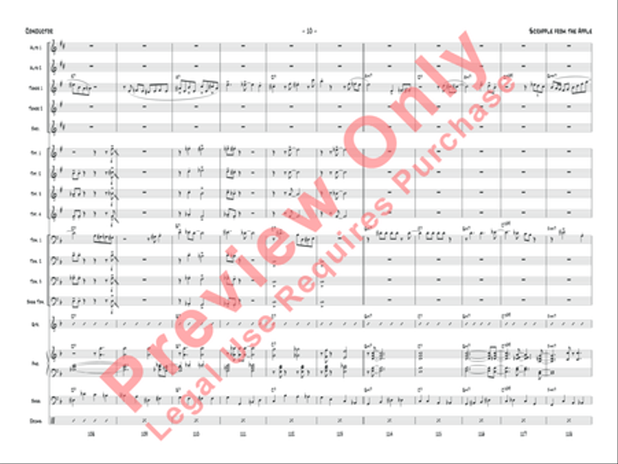 Scrapple from the Apple Jazz Ensemble scores gallery preview page 13