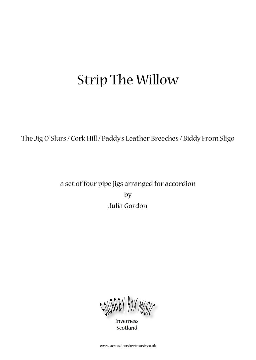 Strip The Willow (The Jig O' Slurs / Cork Hill / Paddy's Leather Breeches / Biddy From Sligo) Accordion scores gallery preview page 1